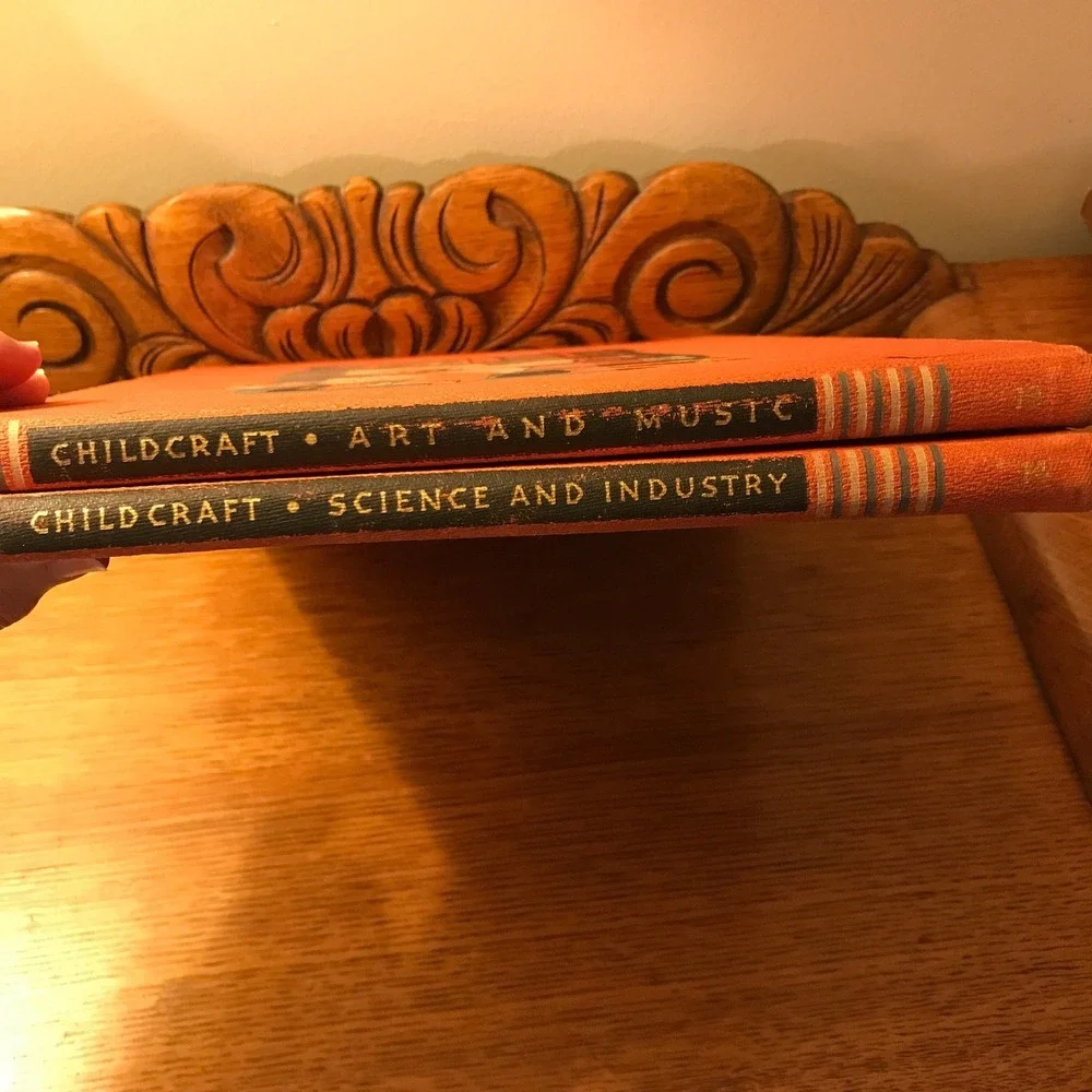 Vintage Childrens Books, Childcraft‎ Art  Music & Science and Industry, 1942 USA